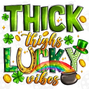 Coxas grossas, vibrações da sorte, PNG, download de design de sublimação, feliz dia de São Patrício, PNG, dia da Irlanda, PNG, download de designs de sublimação