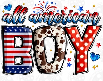 All American boy png sublimation design download, 4th of July png, Independence Day png, American flag png, sublimate designs download