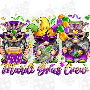 Mardi Gras Gnomies Png Sublimation Design, Happy Mardi Gras Png, Mardi Gras Gnomies Png, Fleur De Lis Png, Gnome Png, Digital Download