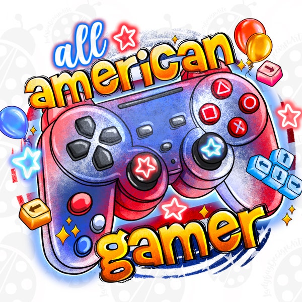 All American Gamer Png Sublimation Design, Game Controller American Flag Png, All Game  Png, American Game Png Downloads, Gaming Png