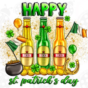 Happy St Patrick&#39;s Day Png, St Patrick Day Beer Png, St Patricks Day PNG, Patricks Day Png, Happy Patrick&#39;s Day, Western St Patrick Png