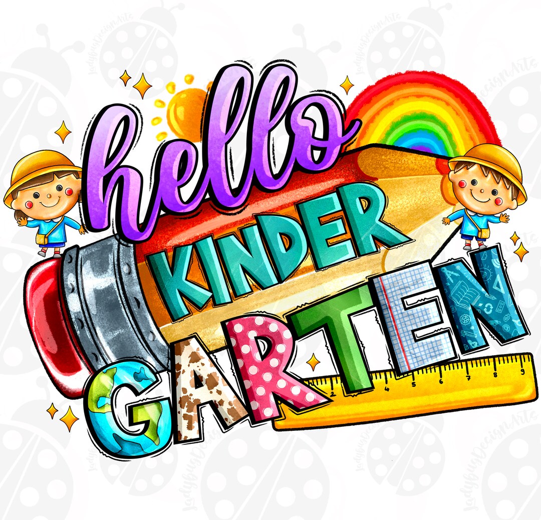 Hello Kindergarten Png,kindergarten Png,back to School Png,hello School ...