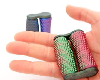 3D-geprinte Fidget - Ontspannende sensorische roller - Gestructureerd bureau-speelgoed - Handgemaakt designartikel - Origineel cadeau