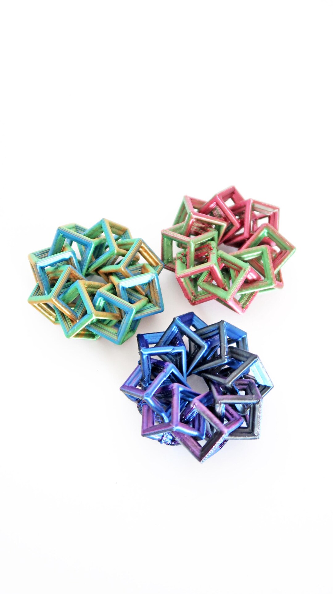 3D Printed Geometric Fidget – Original Design Anti-stress – Colorful ...