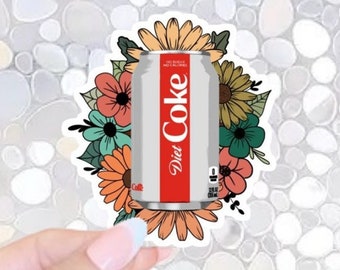 Hot Girls Drink Diet Coke, Diet Coke Lover, Powered By Diet Coke, Soda Sticker, Diet Coke Sticker, Soda Addict, Kindle Sticker