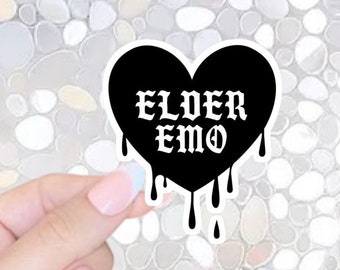 Gratis * verzending - Oudere Emo-sticker, muzieksticker, millennial, y2k-sticker