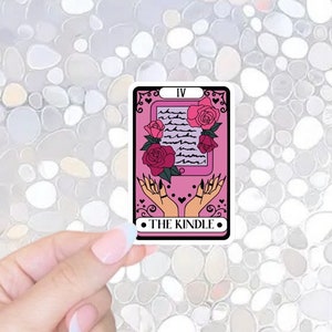 The Kindle, Tarot Card Spicy Book Sticker, Bookish Sticker, Book lover gift, Kindle Sticker, Smut Reader, Reading lover e-reader