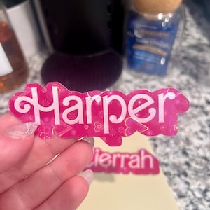 FREE * SHIPPING! Customized Holographic Name Decal Sticker,Party Favor, Retro, Personalized Name Sticker,Stanley  Name Sticker