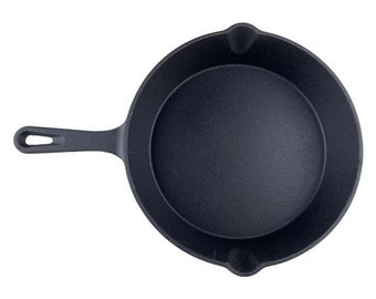 Texas Club Cast Iron Frying Pan, Ø 25cm - Factory-Ready with Metal Handle