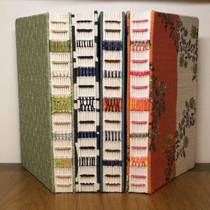 Custom A5 Hand Bound Cloth Covered Sketchbook