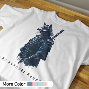 Samurai Cat Shirt, Japanese Ninja Cat, Cat Lover Shirt, Cool Cat Shirt, Ninja Cat Shirt, Japanese Samurai, animal shirt, anime shirt