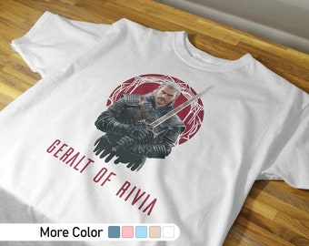 Camisa de Geralt de Rivia, camisa de geralt, camisa vintage de Geralt de Rivia, camiseta de personaje de película, entusiastas de los videojuegos, arte de Geralt de Rivia
