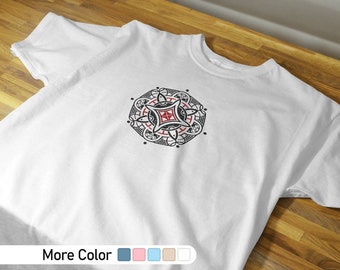 Símbolo de Bagua, camiseta gráfica, camisa de tatuaje, ropa de tatuaje, camisa de calle, camisa inspirada en tatuajes, camiseta de tatuaje para hombres
