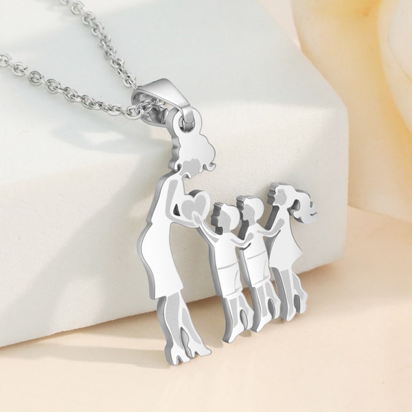 Mom Love Necklace - Stainless Steel - Fashionable Design