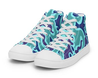 Maximalist High Tops - Electric Bloom Dopamine Fashion Shoes - US Men 5-13