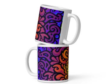 Dopamine Décor Mug - Maximalist Chroma Burst Coffee Mug - 11oz 15oz 20oz