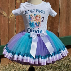frozen 2 birthday dress Frozen 2nd Birthday dress --With NAME-- party Tutu outfit