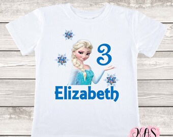 Personalized Elsa Birthday Shirt: Frozen Family Matching Tee