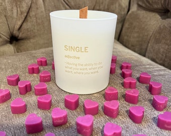 Valentines, Galentines, Palentines, Single Soy Candle