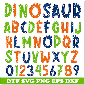 Dinosaur Font SVG Cricut, Dinosaur Font ttf, Dinosaur Font Png, Dino Font, Baby Child Font svg, Kids Fonts, Dinosaur svg, Dinosaur shirt svg