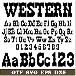 Western lettertype TTF, Western lettertype SVG Сricut, Rodeo lettertype, Whiskey lettertype, Cowboy lettertype SVG, Circus lettertype SVG, oude West lettertype, westerse letters SVG