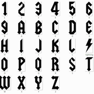 Hard Rock Font TTF, Hard Rock Font SVG Lightning, Rock Font Png, Rock ...