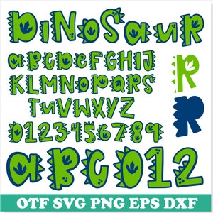 Dinosaur Font SVG Layered, Dinosaur Font TTF PNG, Dinosaur letters svg Cricut, Dinosaur svg, Baby Font Dinosaur shirt svg, Dino Font svg png
