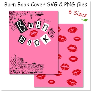 Pliki SVG PNG Burn Book Cover | Burn Book svg, Burn Book png do druku, Burn Book Cover svg, Burn Book Cover png, Burn Book Canva Cricut