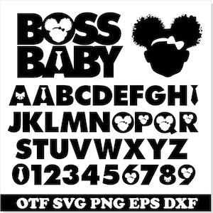 African American Boss Baby Girl Font TTF SVG PNG Black, Boss Baby Girl ...