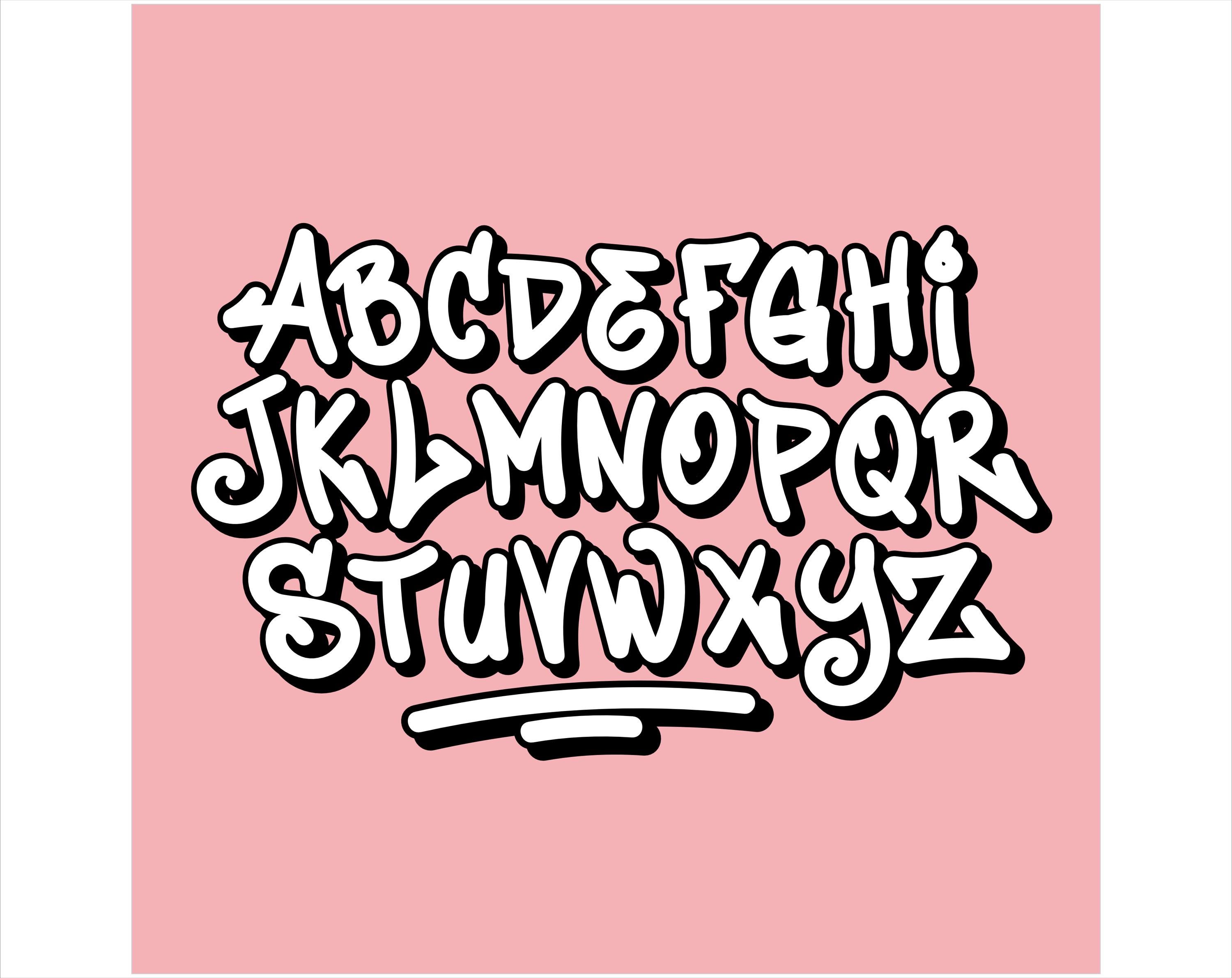 Graffiti font - Etsy 日本
