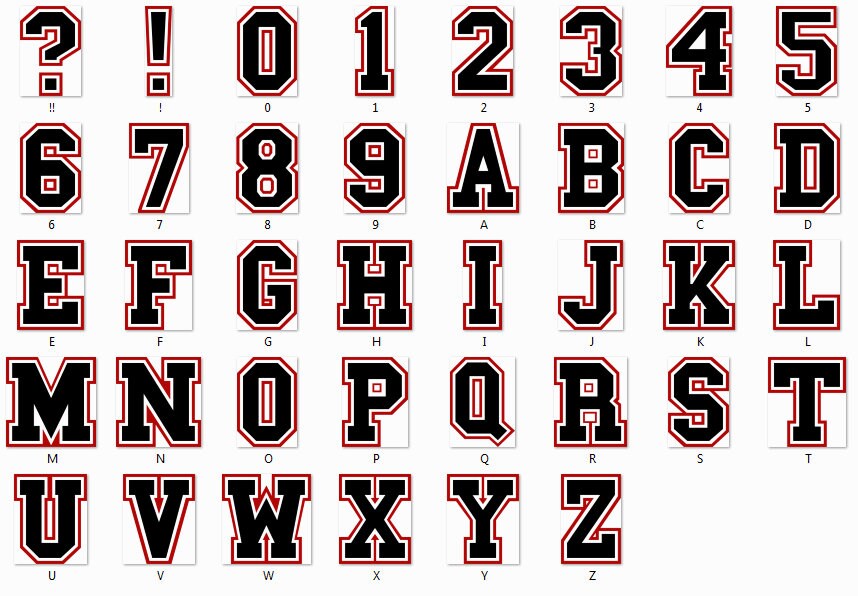 College Font SVG, College Font OTF, College Font PNG, Varsity Font Svg ...