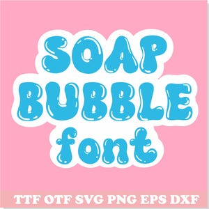 Fuente Bubble TTF SVG PNG / Fuente Groovy, Fuente Doodle, Letras Bubble svg, Letras Doodle, Fuente Retro, Bubble svg, Fuente Graffiti, Fuente Fancy