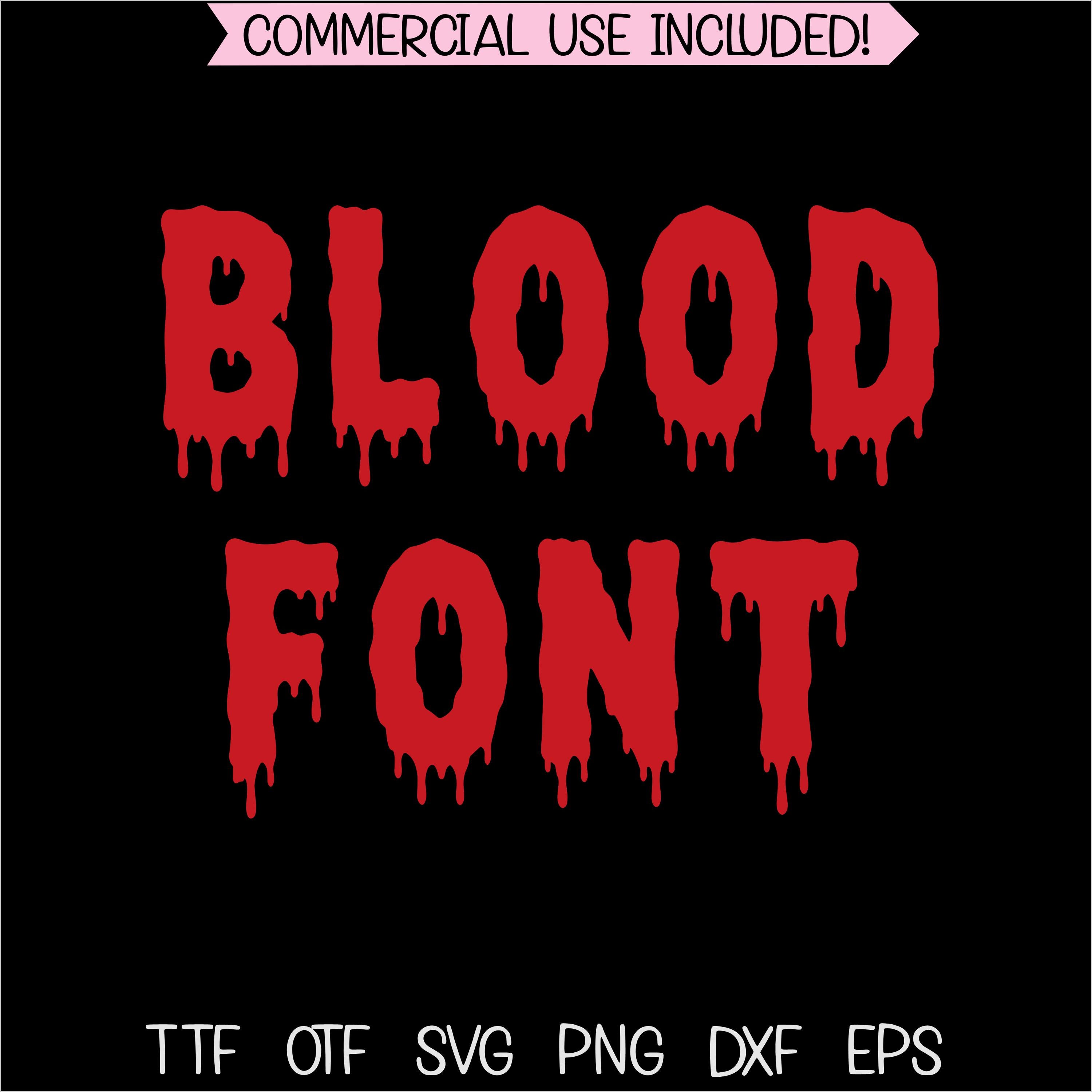 Bloody Letters - Etsy