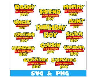 Toy Story Birthday Boy SVG PNG shirt Bundle | Birthday Boy svg Cricut, Toy Story svg, Toy Story png, Birthday Boy png, Toy Story t shirt SVG