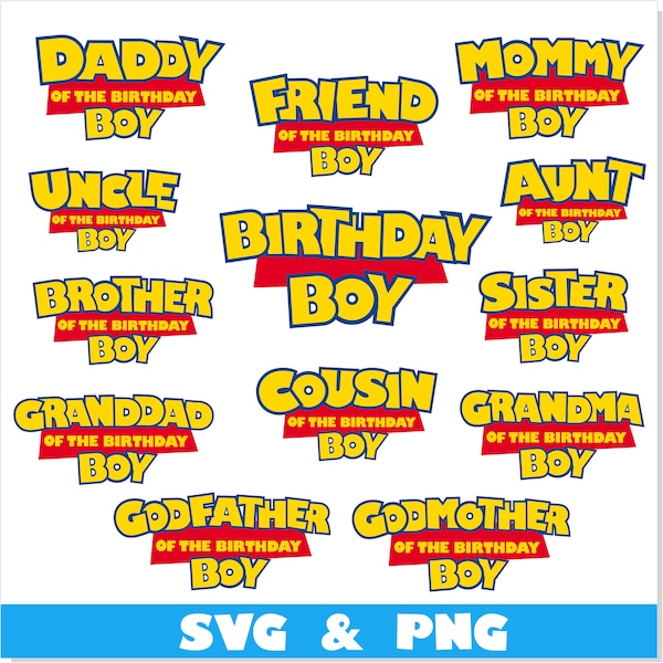 Toy Story Birthday Boy SVG PNG shirt Bundle | Birthday Boy svg Cricut, Toy Story svg, Toy Story png, Birthday Boy png, Toy Story t shirt SVG