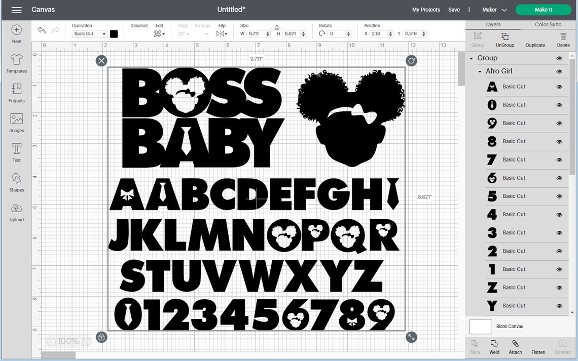 African American Boss Baby Girl Font TTF SVG PNG Black, Boss Baby Girl ...