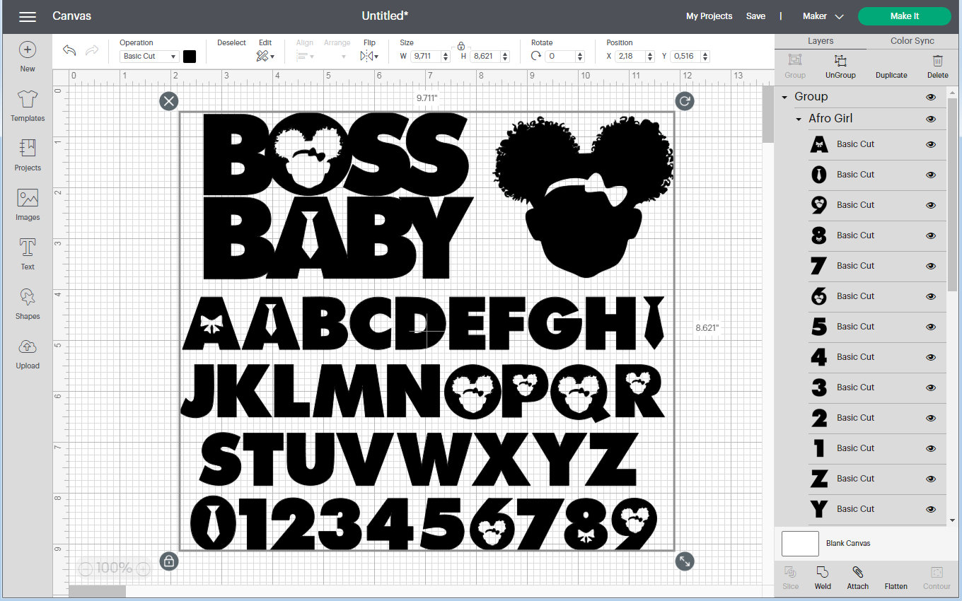 African American Boss Baby Girl Font TTF SVG PNG Black, Boss Baby Girl ...