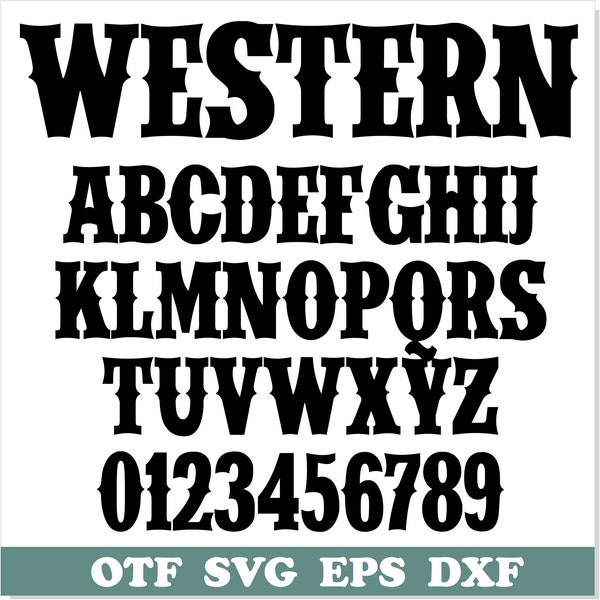 Western Font TTF, Western Font SVG Сricut, Old West Font, Cowboy Font svg, Rodeo Font, Western letters svg, Circus Font svg, Cowboy svg