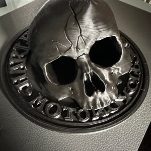 3D printing, skull Harley Davidson, decoration
