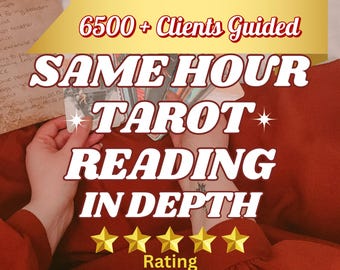 Lectura de Tarot del Amor en la misma hora • Guía psíquica para almas gemelas y llamas gemelas (PDF)