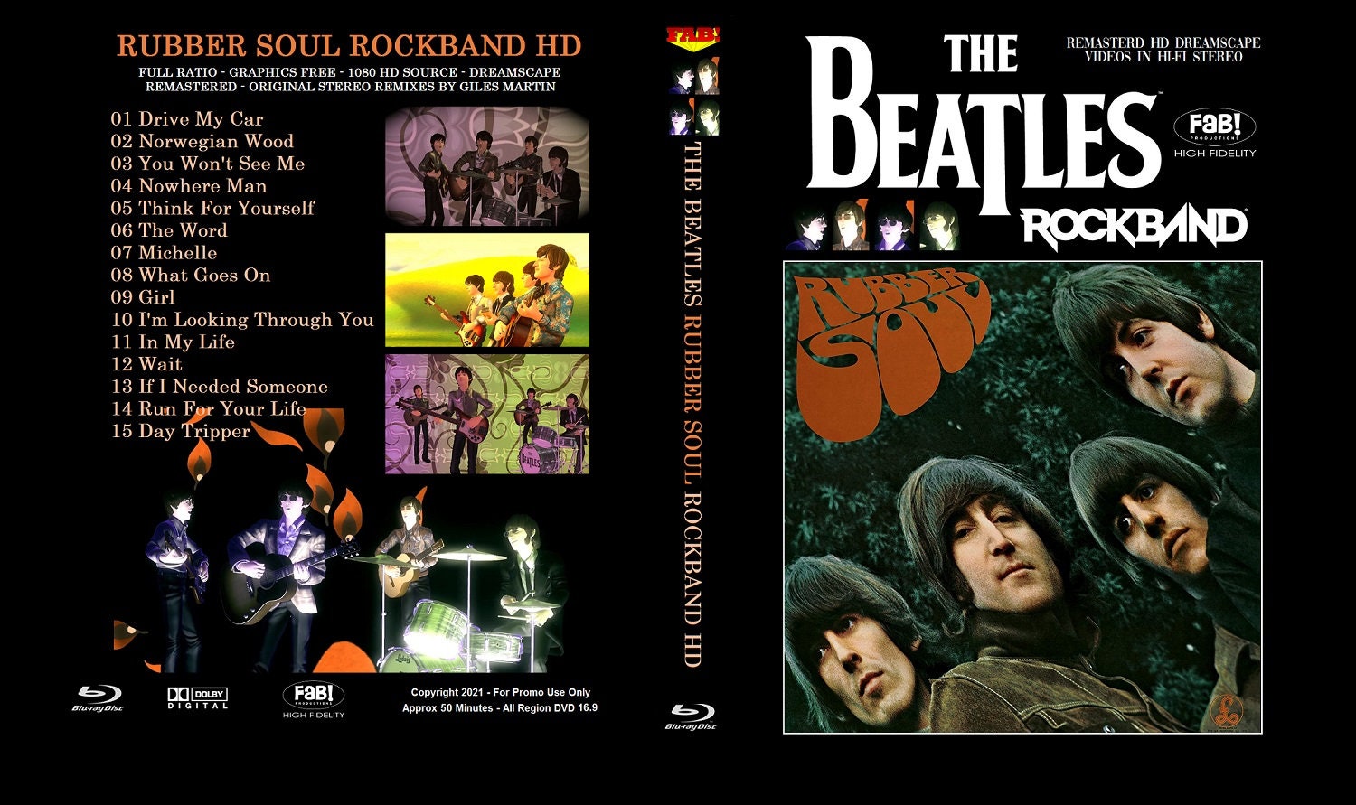 The BEATLES: RUBBER SOUL Rockband Hd Blu-ray - Etsy