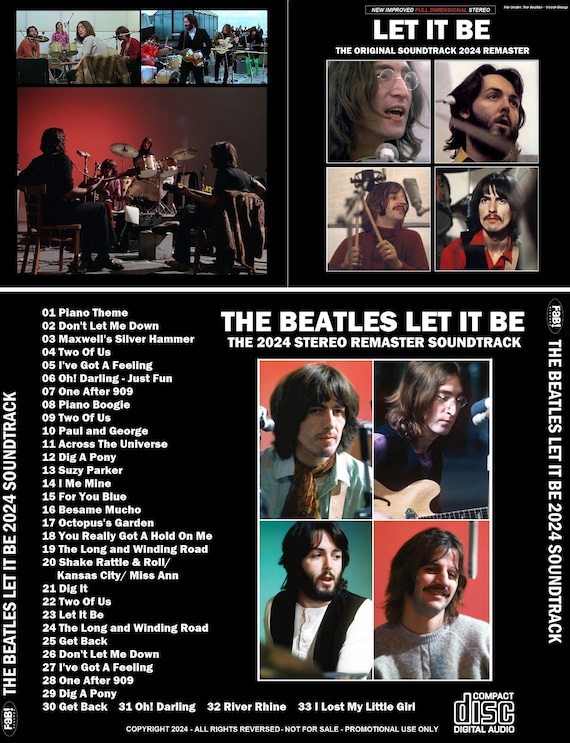 THE BEATLES: Let It Be Soundtrack 2024 Remaster CD - Etsy