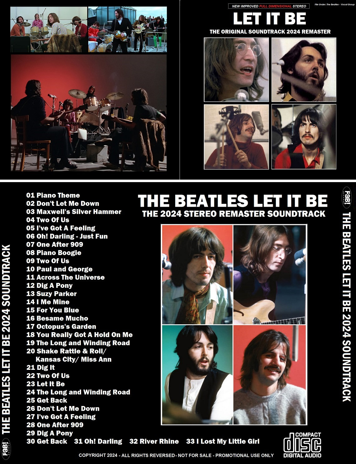 THE BEATLES: Let It Be Soundtrack 2024 Remaster CD - Etsy
