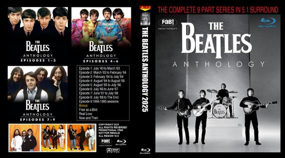 The Beatles ANTHOLOGY 2025 Docu Series 3 Blu-ray Set Perfect HD