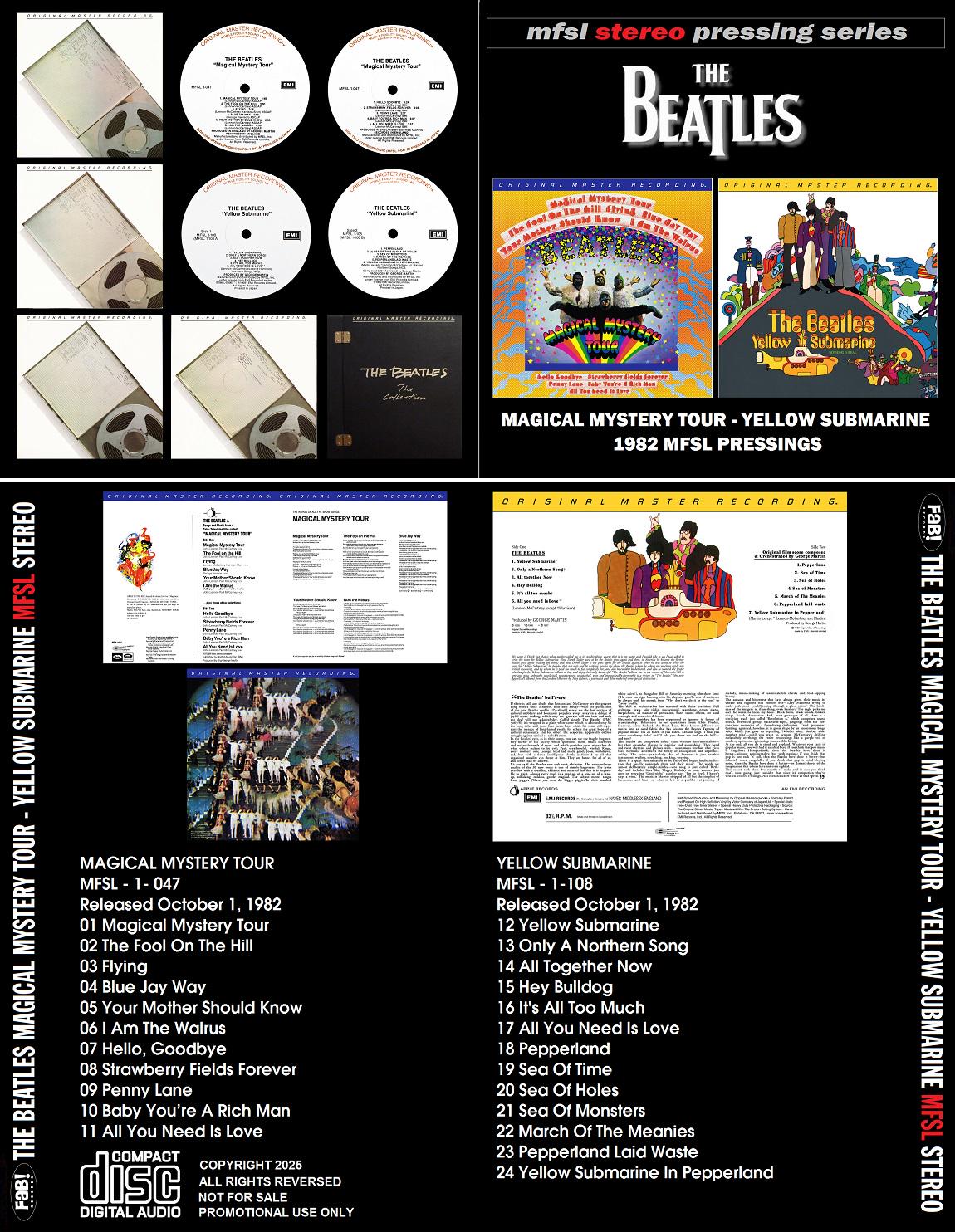 The BEATLES: Magical Mystery Tour - Yellow Submarine 1982 MFSL