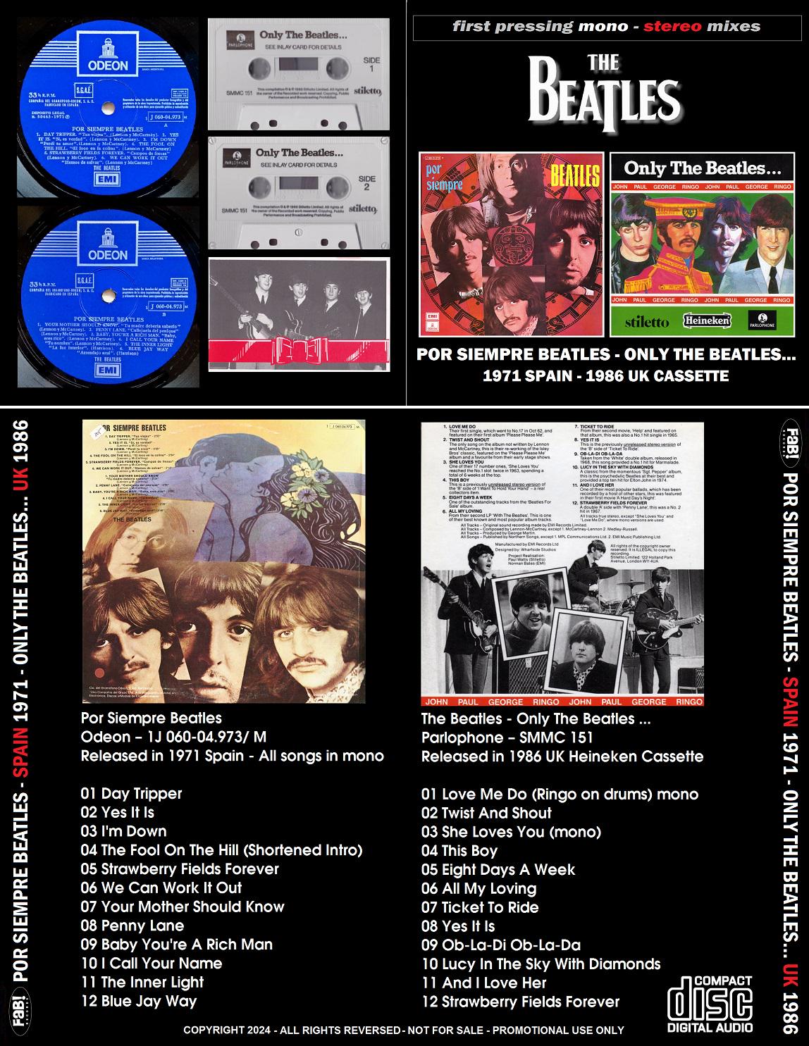 The Beatles CD まとめ THE BEATLES: Por Siempre Beatles 1971 Spain - Only the Beatles