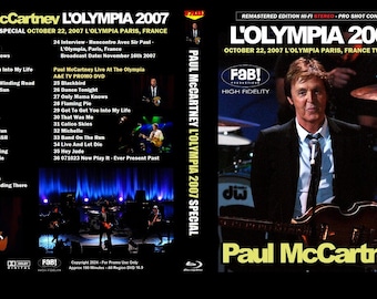 PAUL MCCARTNEY:  L'Olympia Paris France Special 2007 Blu Ray