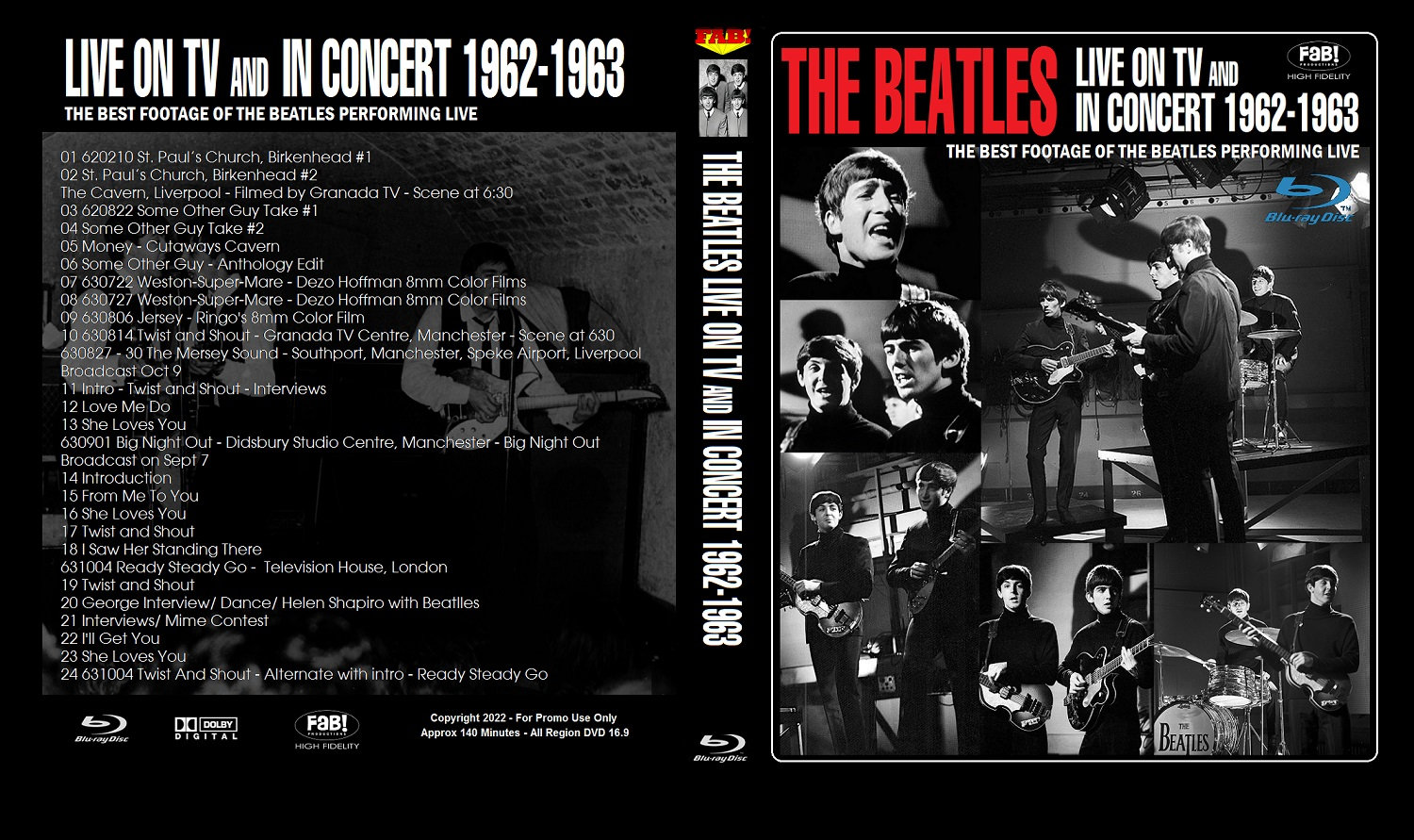 THE BEATLES: Live on TV and in Concert 1962-1963 Blu-ray - Etsy