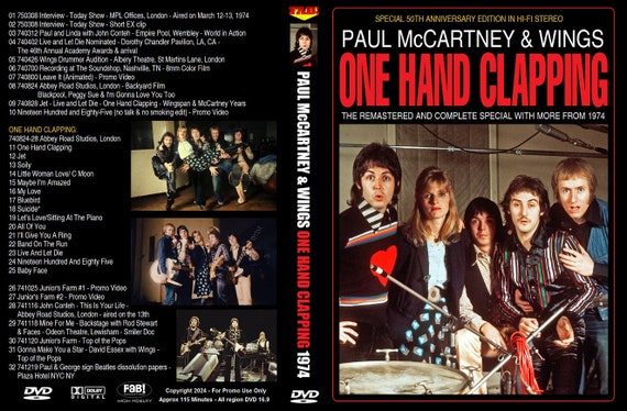 PAUL MCCARTNEY & Wings: One Hand Clapping 50th DVD - Etsy