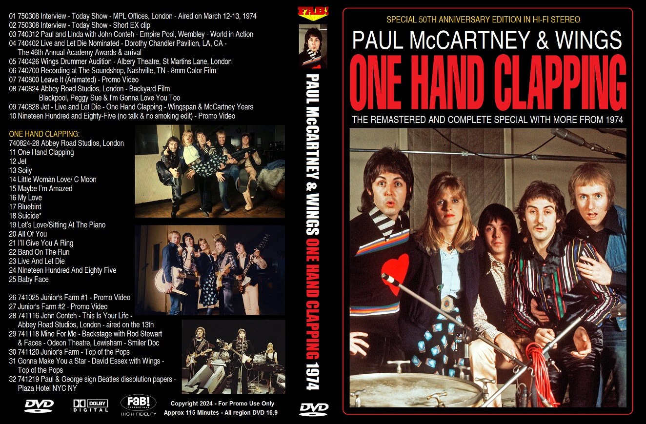 T-shirt Paul McCartney Wings Over The World - Produit Officiel Sous Licence